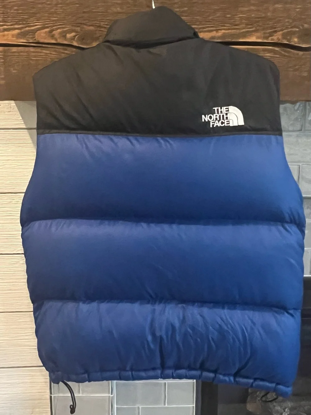 Vintage The North Face Mens Medium Nuptse 700 Down Vest Blue